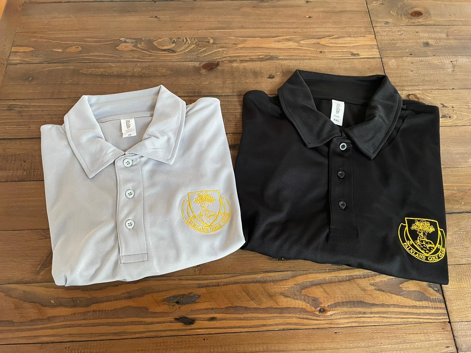 Falkland Golf Club branded polo shirts